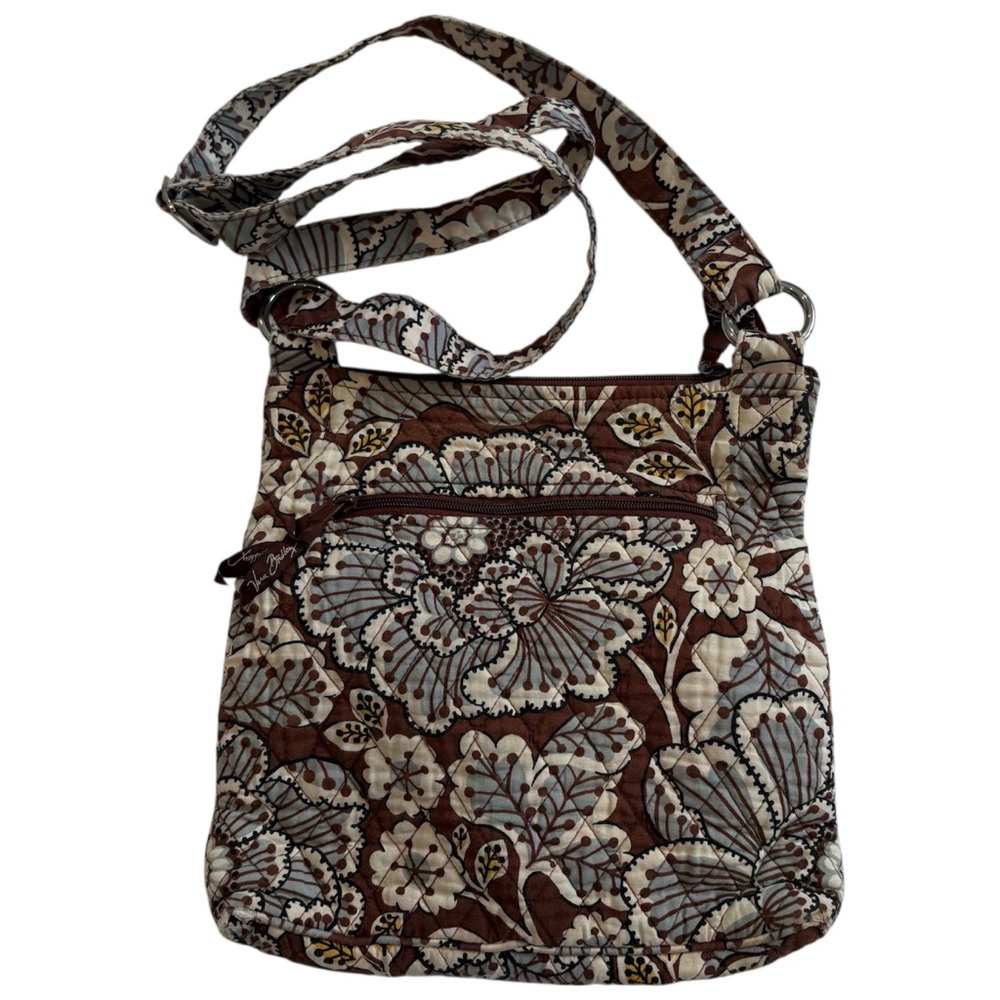 Vintage‎ Vera Bradley retired pattern Slate Blooms Crossbody or Hipster Bag